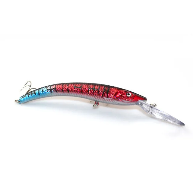 1PCS 15.5cm 15.3g Wobbler Fishing Lure Big Minnow Crankbait Peche Bass Trolling Artificial Bait Pike Carp lures YE-252