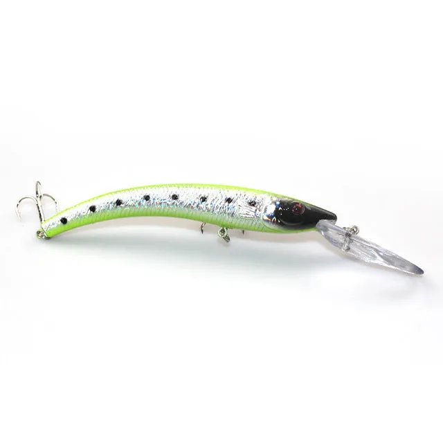 1PCS 15.5cm 15.3g Wobbler Fishing Lure Big Minnow Crankbait Peche Bass Trolling Artificial Bait Pike Carp lures YE-252