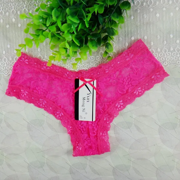 2016 Solid Silk Panties String Woman Underwear bragas thongs sexy Women's panties Sheer Lace underwear women briefs