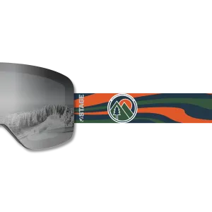 Adaptive Sports Partners Frameless Prop Ski Goggle - Mirror Chrome Smoke Lens