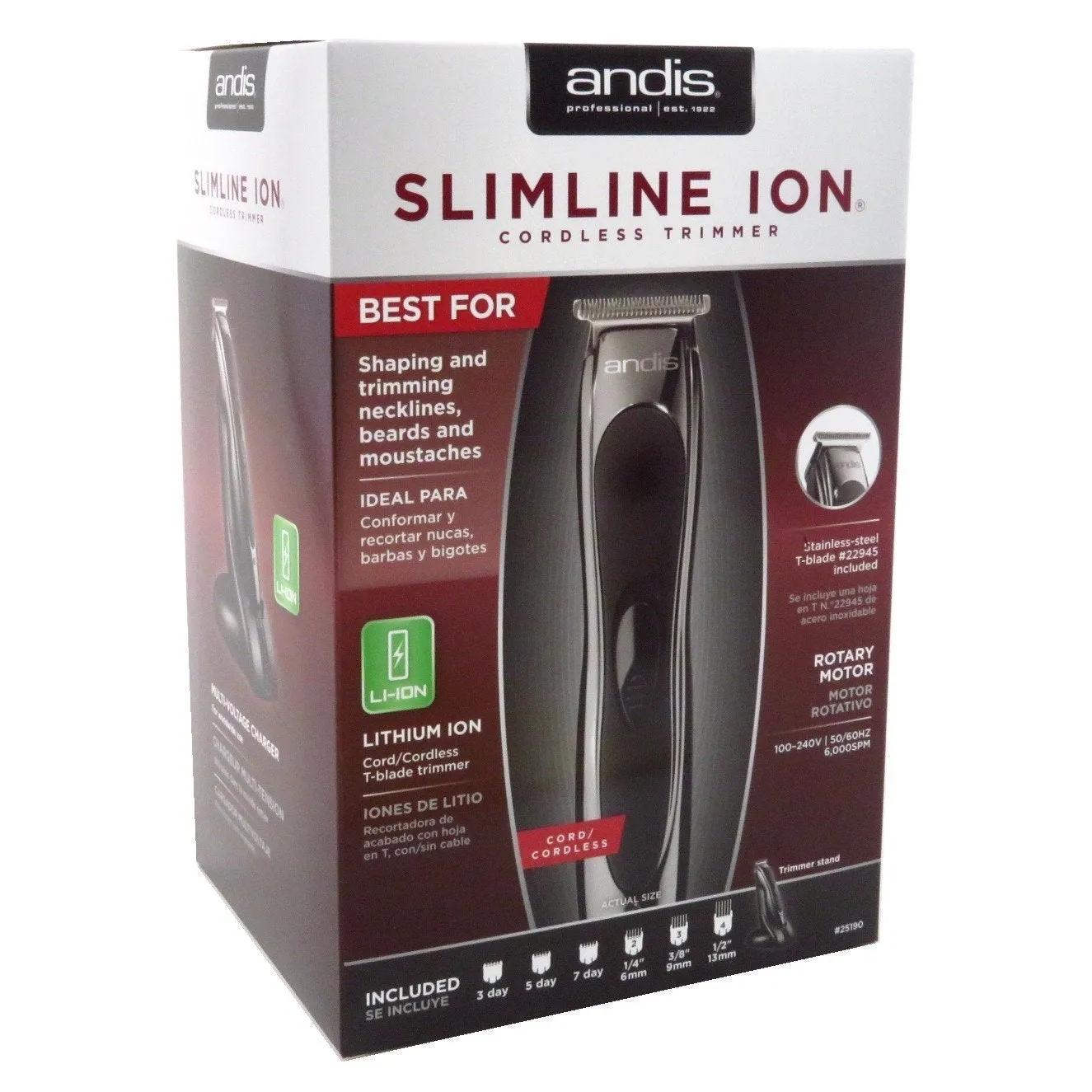 Andis Trimmer Slimline Ion Cordless