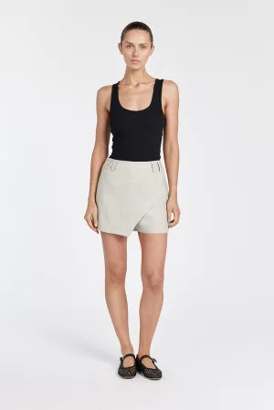 ASTER CHALK LINEN SKORT