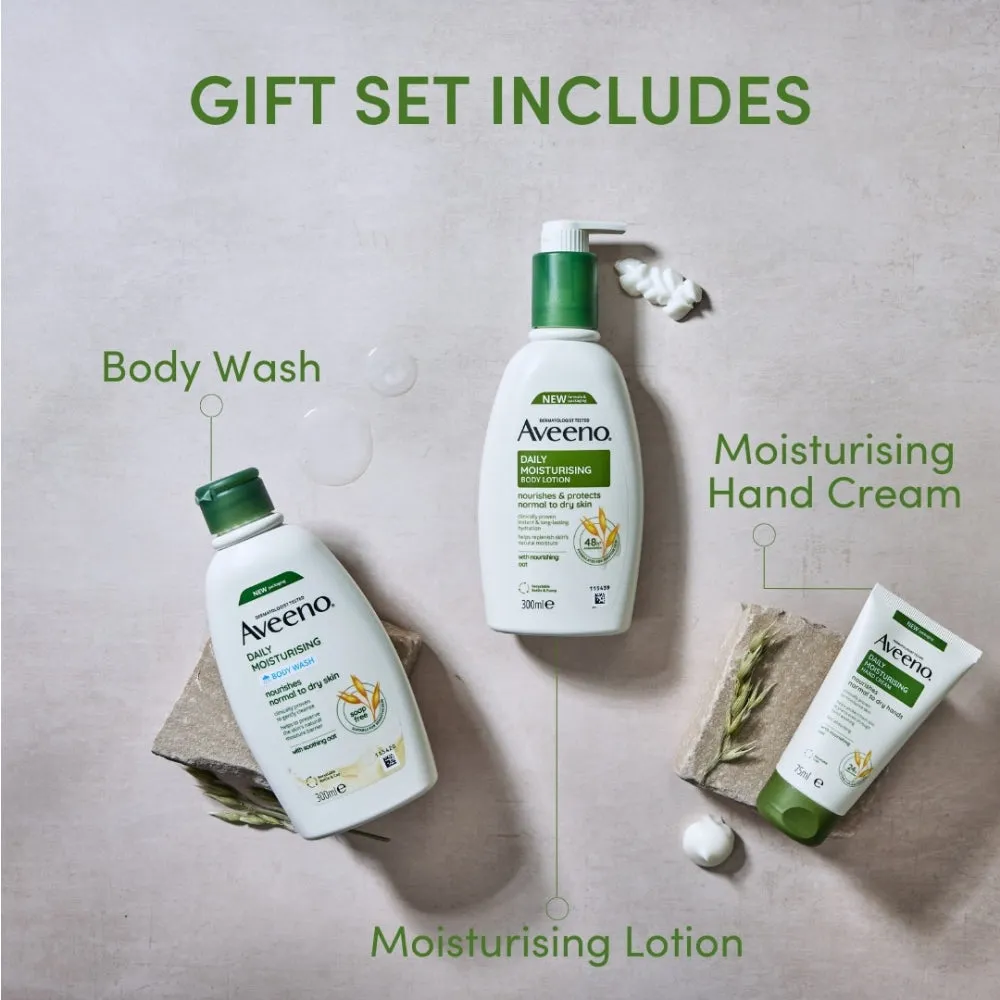 Aveeno Daily Moisture Range 3 Piece Gift Set