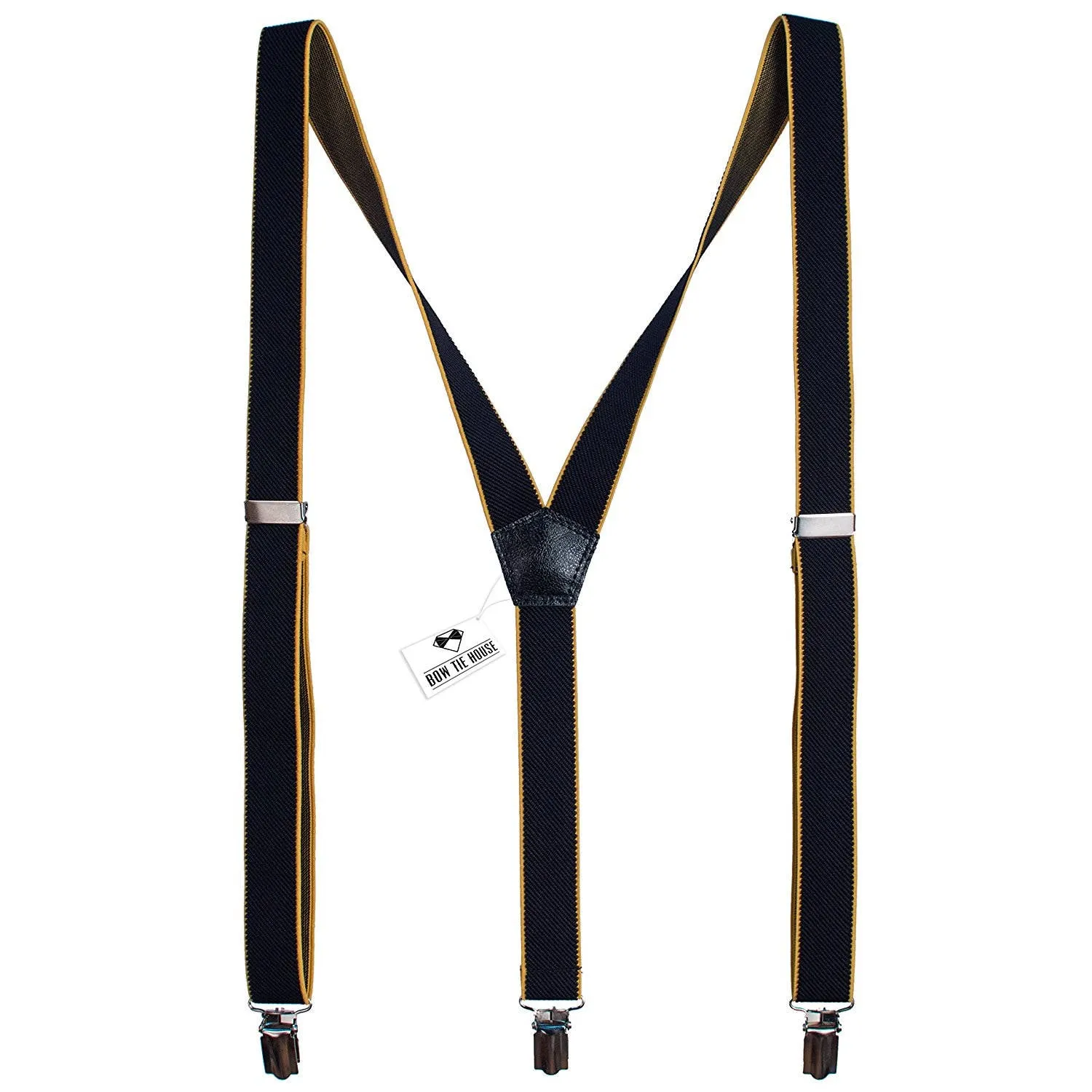 Black-Yellow Slim Suspenders