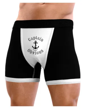 Captain Obvious Funny Mens Boxer Brief Underwear