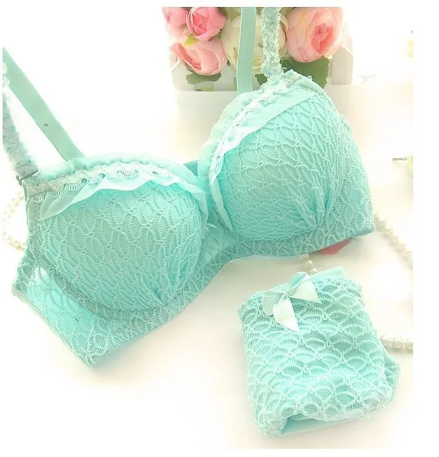 CDJLFH 2016 Intimates New women sexy Y-line straps bra set front closure bra   hollow out Panties Lace Sexy bra set