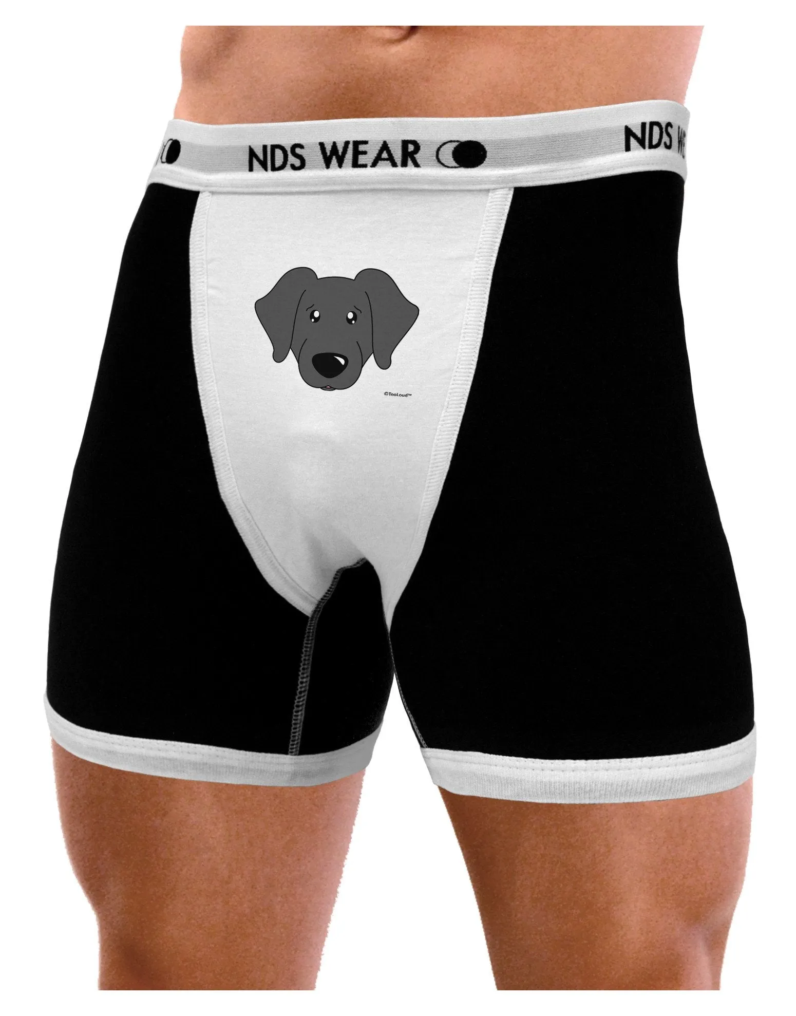 Cute Black Labrador Retriever Dog Mens Boxer Brief Underwear by TooLoud