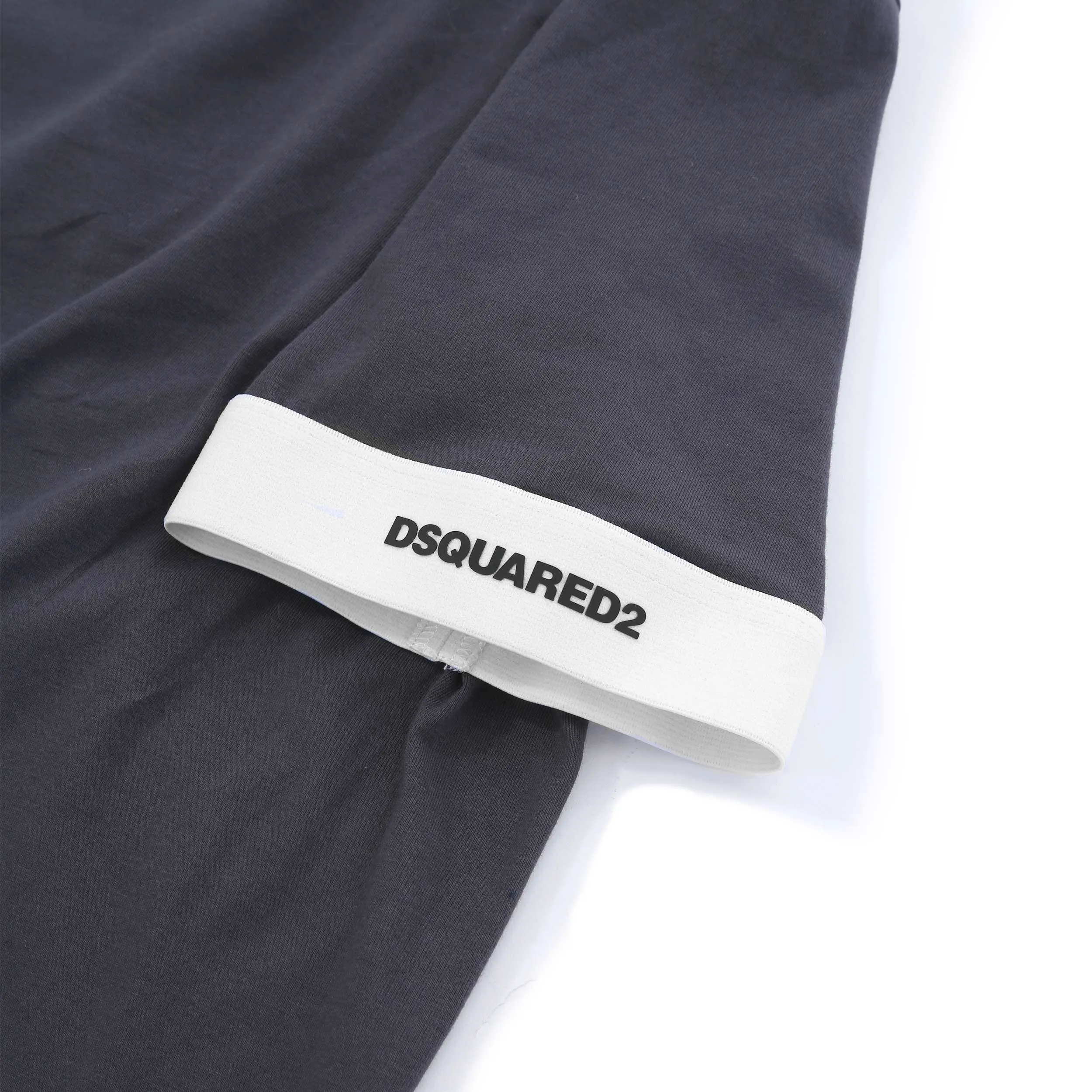 Dsquared2 Stand Out DSQ Logo T Shirt in Anthracite