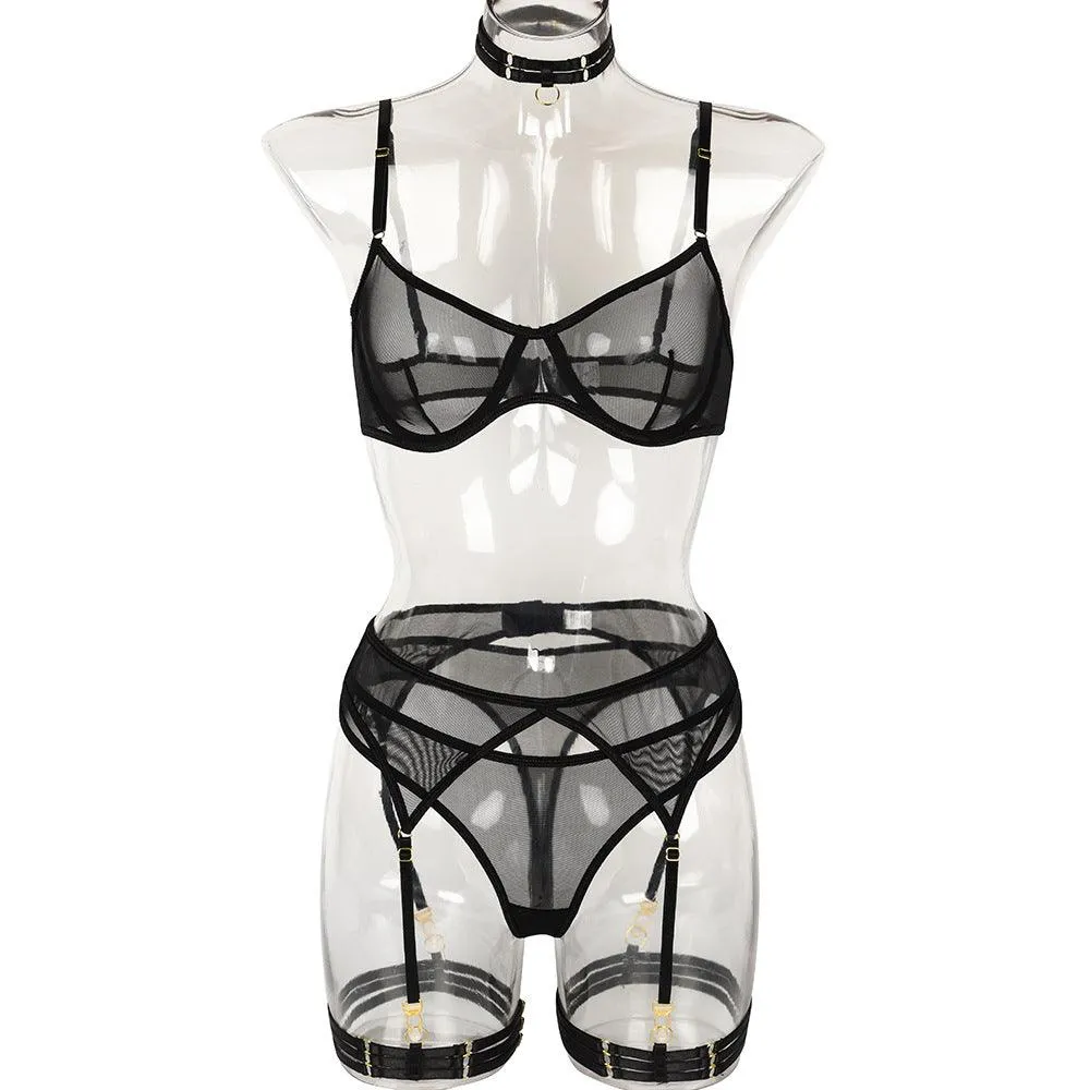 European And American Style Sexy Underwear Suit Mesh High Quality Underwear