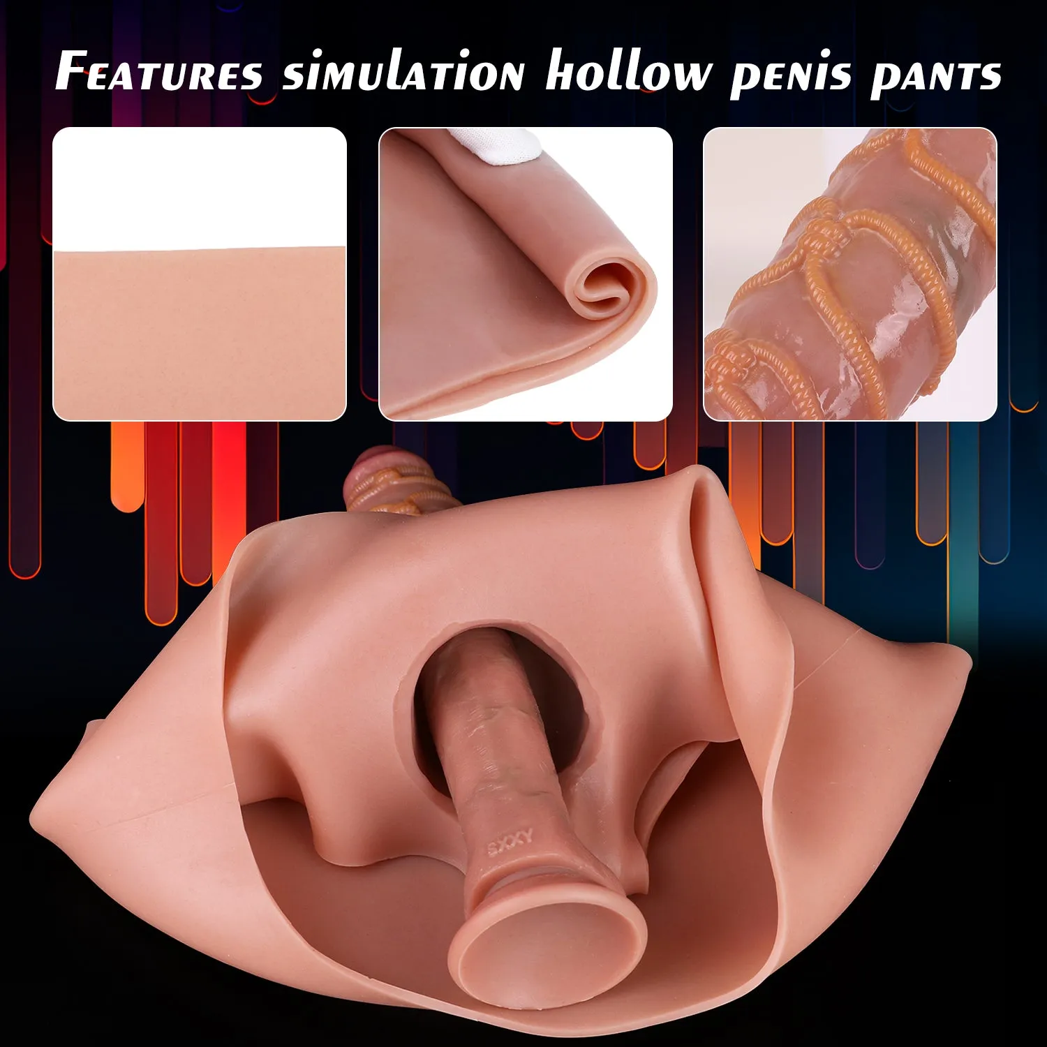 Fantasy Knots Realistic Penissleeve Extender Pants - Lifelike Cock Sleeve Underwear