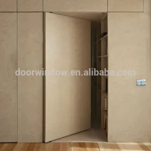 French style simple oak wood door design invisible door with hide hingeby Doorwin