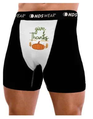 Give Thanks Mens Boxer Brief Underwear