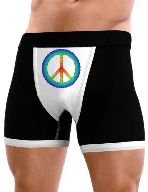 Halftone Peace Mens Boxer Brief Underwear