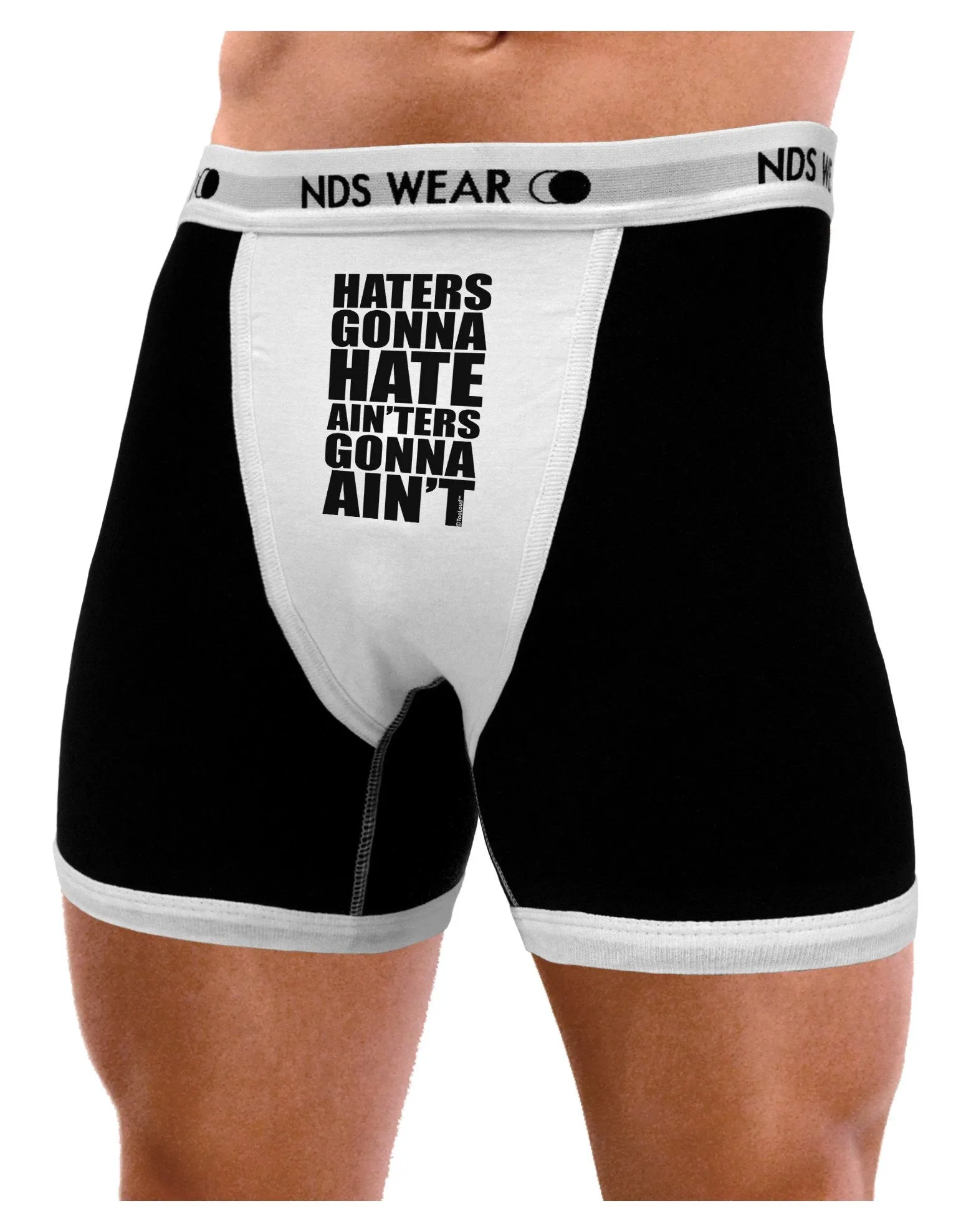 Haters Gonna Hate Ainters Gonna Aint Mens Boxer Brief Underwear by TooLoud