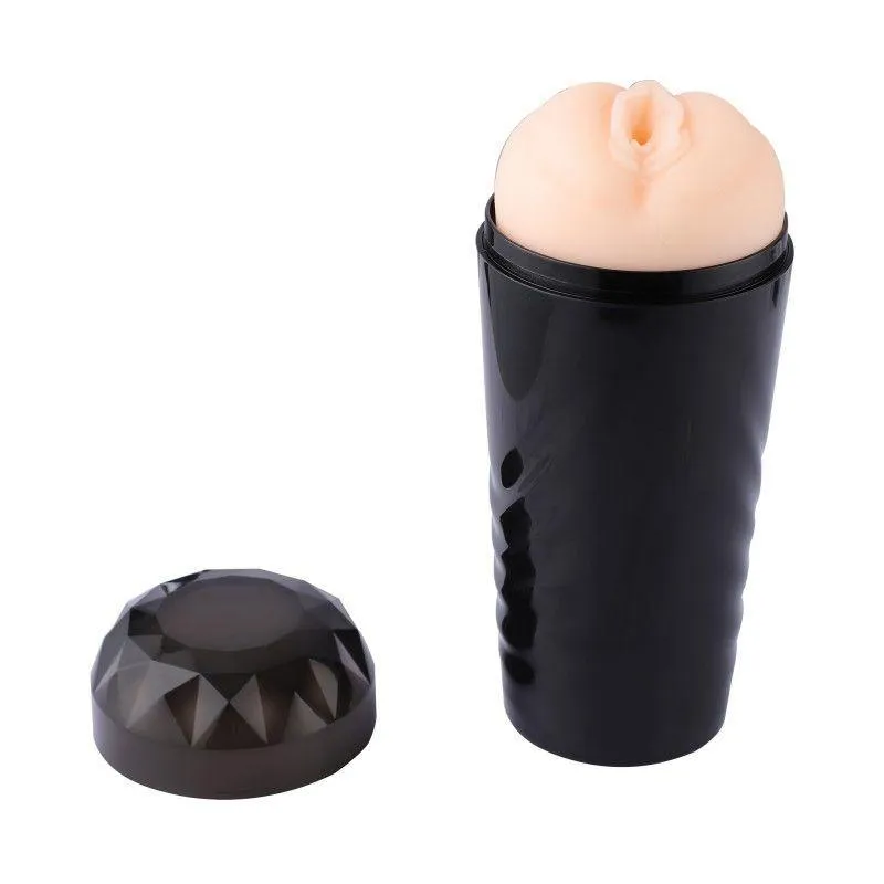 HiSmith - Vibrating Rechargeable Pussy Stroker with Black Case (KlicLok)