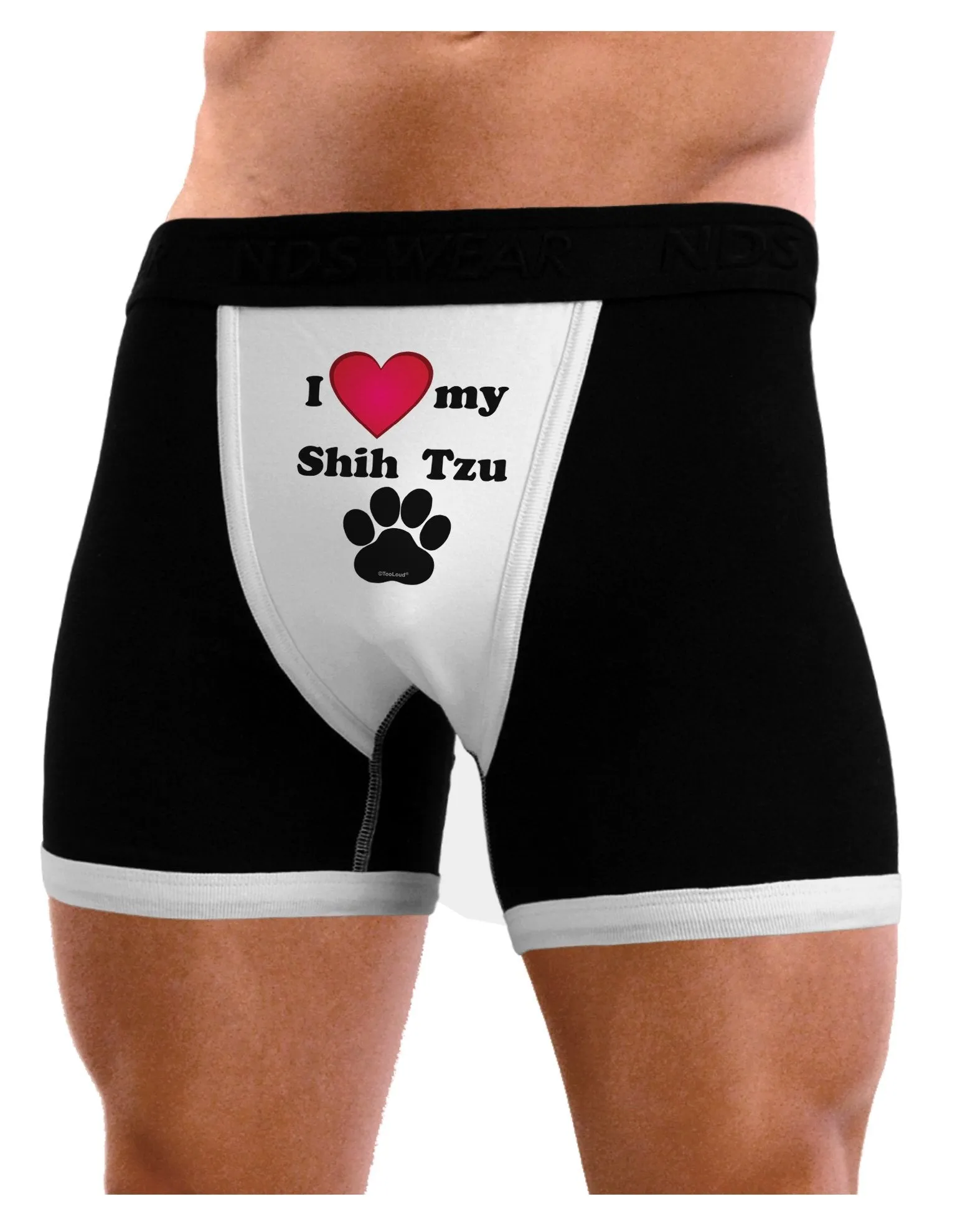 I Heart My Shih Tzu Mens Boxer Brief Underwear by TooLoud