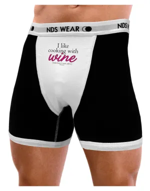 I Like Cooking With Wine Mens Boxer Brief Underwear by TooLoud