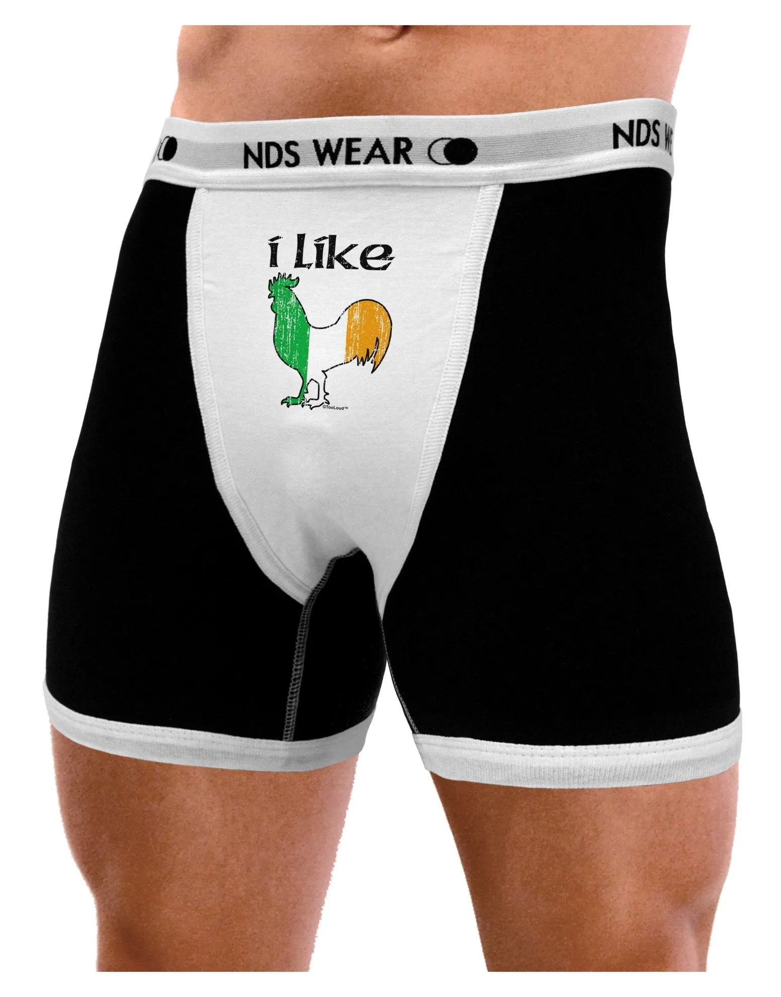 I Like Irish Rooster Silhouette Mens Boxer Brief Underwear by TooLoud