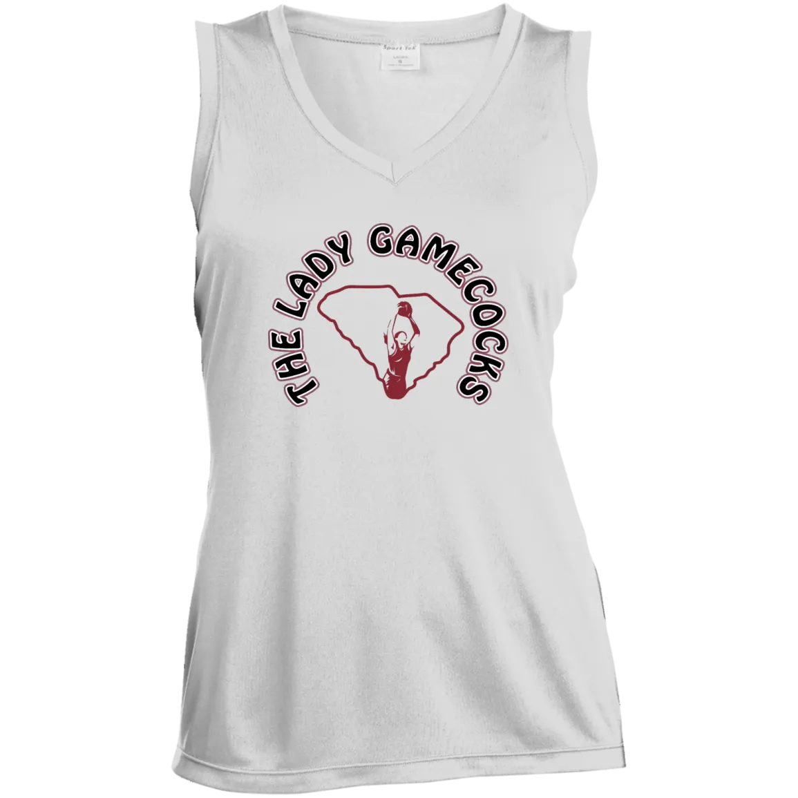 Lady Gamecocks Women's Basketball-Inspired Sleeveless Moisture Absorbing V-Neck