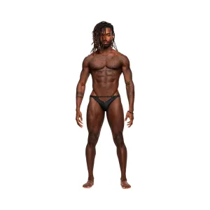 Male Power Magnificence Micro V Thong Black S/M