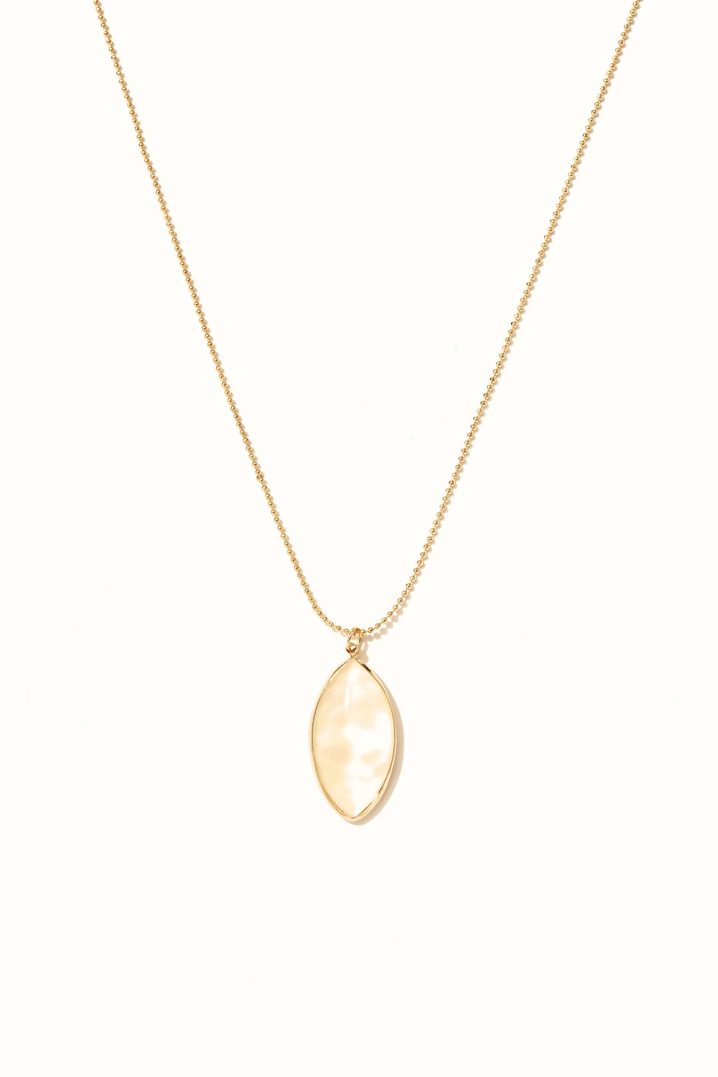 Mother of Pearl Pendant Drop Necklace