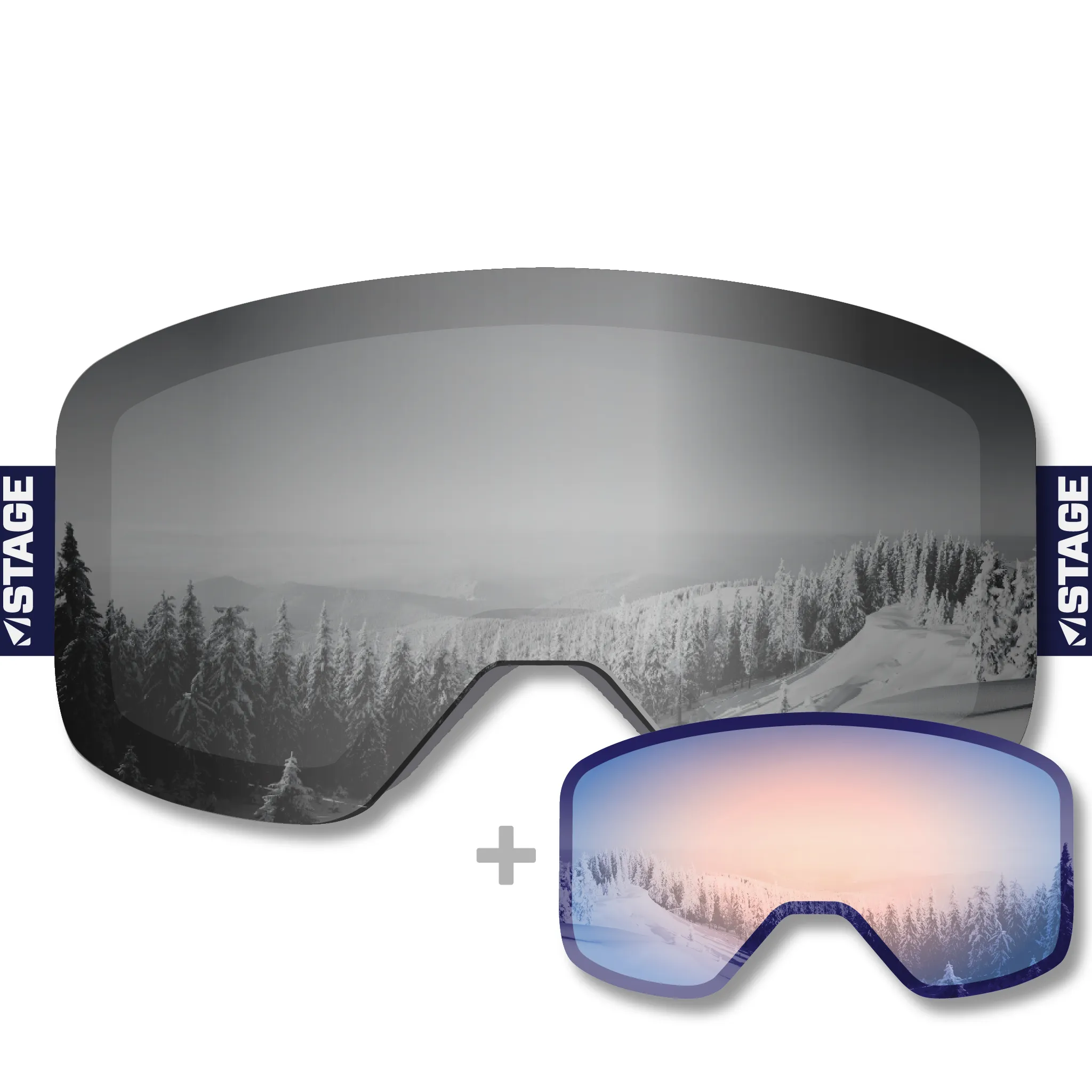 New England Disabled Sports Propnetic - Magnetic Ski Goggle   Bonus Lens