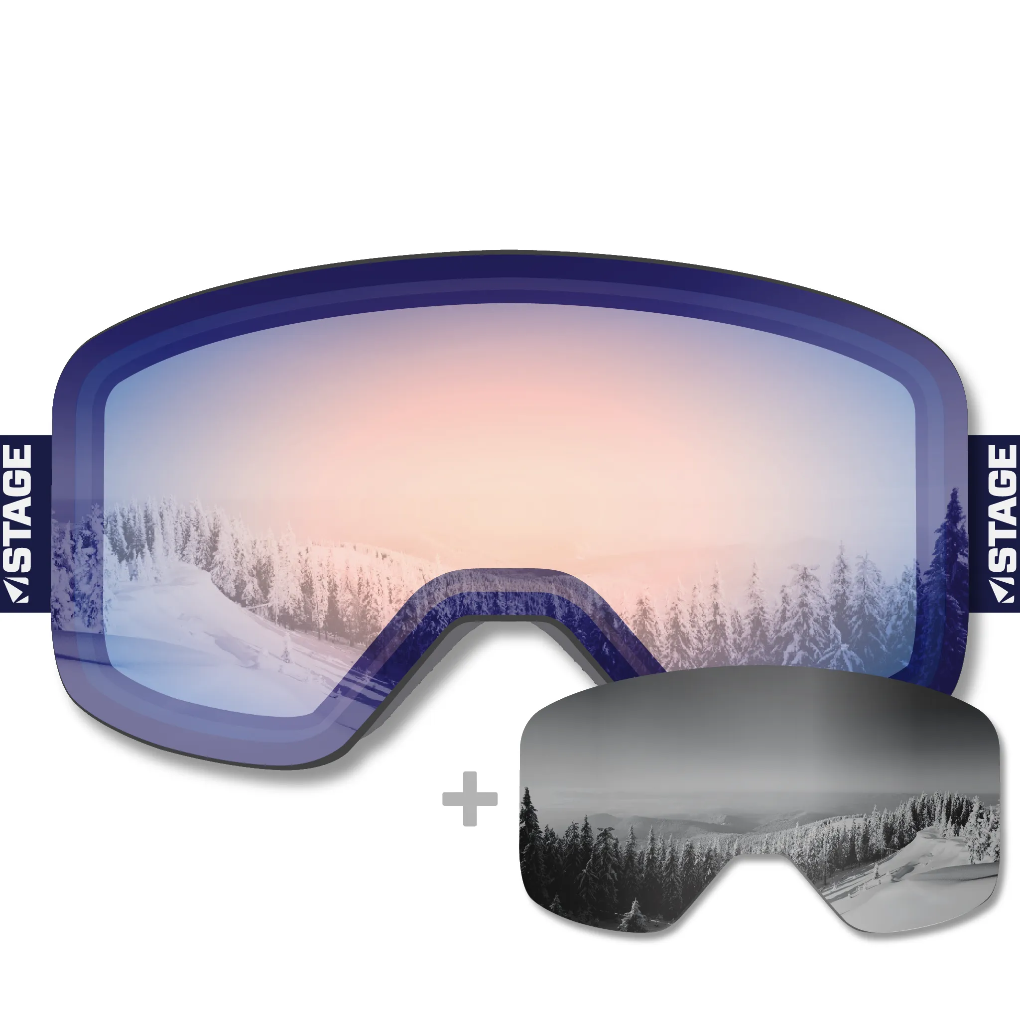 New England Disabled Sports Propnetic - Magnetic Ski Goggle   Bonus Lens