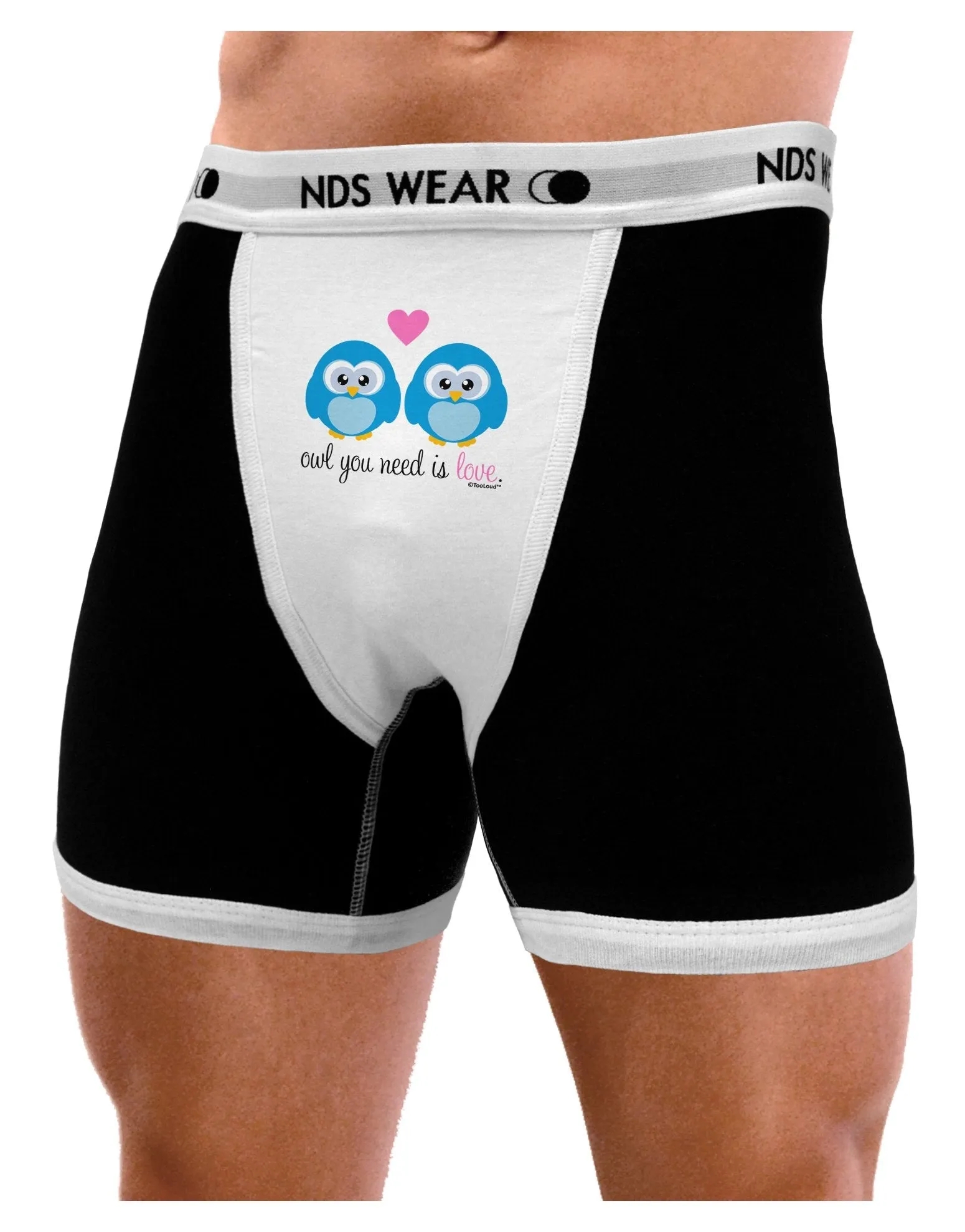 Owl You Need Is Love - Blue Owls Mens Boxer Brief Underwear by TooLoud