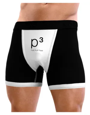 P� - Puff Puff Pass - Smoking Etiquette Mens Boxer Brief Underwear