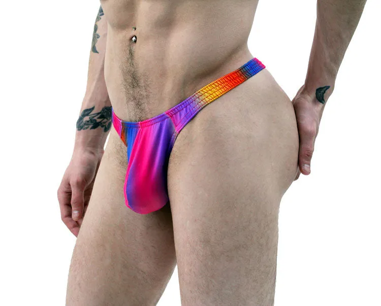 Shop Men's Rainbows Illusion Thong Underwear