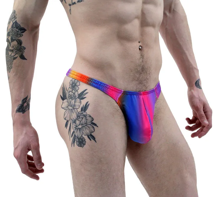 Shop Men's Rainbows Illusion Thong Underwear