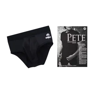 SpareParts Pete Briefs Nylon Packing Underwear Black Size XL