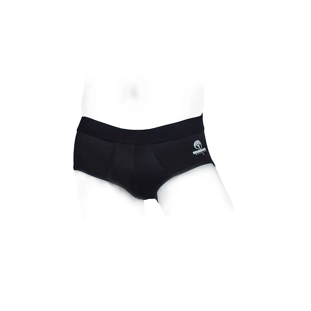 SpareParts Pete Briefs Nylon Packing Underwear Black Size XL