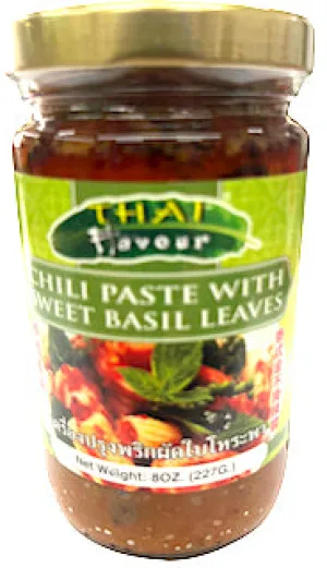 Thai Flavour Chili Paste w  I  Sweet Basil Leaves