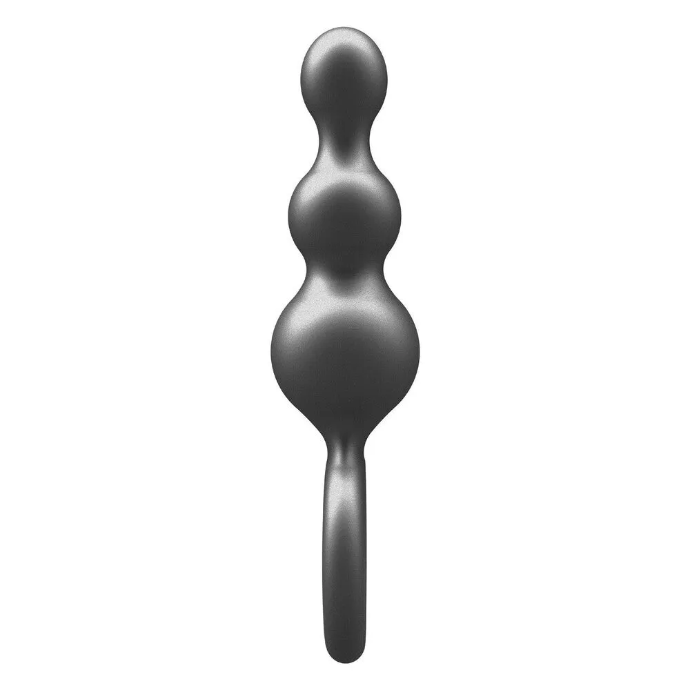 ToyJoy Buttocks The Stuffer 3-Balls Metallic Silicone Plug