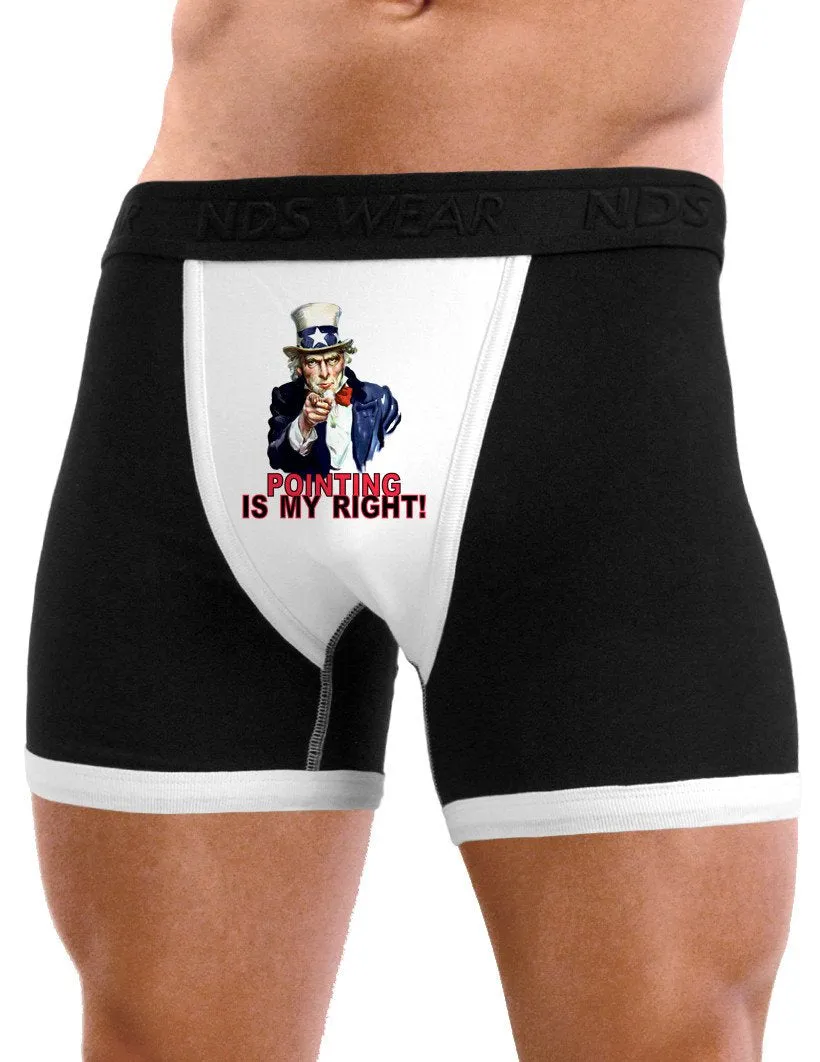 Uncle Sam Pointing is my Right Mens Boxer Brief Underwear