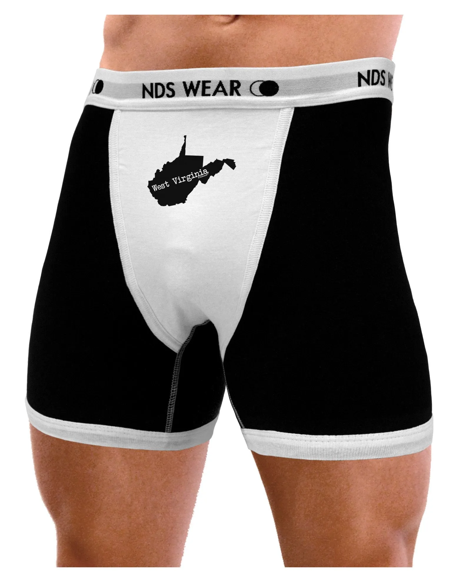 West Virginia - United States Shape Mens Boxer Brief Underwear