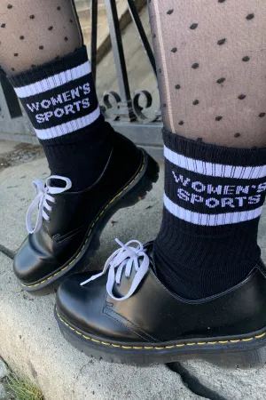 Women's Sports Socks: Black