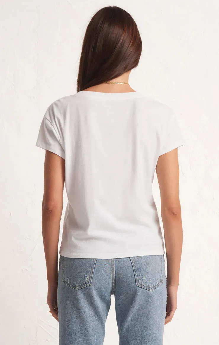 Z-Supply Modern V-Neck Tee - WHITE