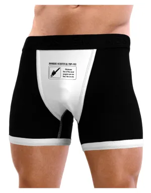 Zombie Survival Tip # 32 - Chainsaw Mens Boxer Brief Underwear